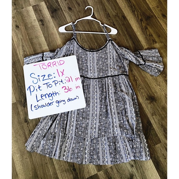TORRID Boho Print Mini Dress - Picture 9 of 10